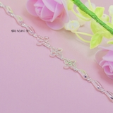 Lắc Tay Bạc Nữ Hoa 4 Cánh Thiết Kế Đơn Giản Đẹp  L2410080018