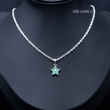 Mặt Dây Chuyền Bạc Trẻ Em Ngôi Sao Xanh Nhỏ Xinh M2412130013