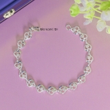 Lắc Tay Bạc Nữ Hình Trái Tim Cách Điệu Tinh Tế L2410070049