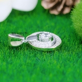 Mặt Dây Chuyền Bạc Nữ Tròn Đá 6 Ly Nổi Bật M2412170102