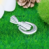 Mặt Dây Chuyền Bạc Nữ  Thiết Kế Kiểu Đơn Giản Xinh Xắn M2412170025