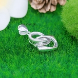 Mặt Dây Chuyền Bạc Nữ S925 Hình Chữ C Đính Đá Nhỏ Đẹp Sang Trọng M2409230069