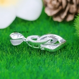 Mặt Dây Chuyền Bạc Nữ S925 Hình Chữ C Đính Đá Nhỏ Đẹp Sang Trọng M2409230069