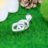 Mặt Dây Chuyền Bạc Nữ S925 Hình Chữ C Đính Đá Nhỏ Đẹp Sang Trọng M2409230069