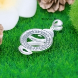 Mặt Dây Chuyền Bạc Nữ S925 Chữ S Kiểu Sáng Tạo M2409240037