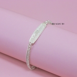 Lắc Tay Bạc Trẻ Em Khắc Tên Cho Bé L2410160004