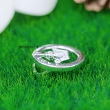 Mặt Dây Chuyền Bạc Nữ Tròn Hình Vương Miện M2412170052