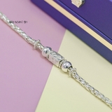 Lắc Tay Bạc Trẻ Em Kiểu Dây Dừa Hình Hộp Bền Đẹp Chắc Chắn L2410150080