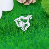 Mặt Dây Chuyền Bạc Nữ Hoa 3 Cánh Nhỏ Xinh M2412170074