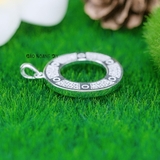 Mặt Dây Chuyền Bạc Nữ Tròn Rỗng Đính Đá Sang Trọng M2412170031