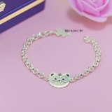 Lắc Tay Bạc Trẻ Em Hình Mặt Hổ Dễ Thương L2410150046