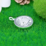 Mặt Dây Chuyền Bạc Nữ S925 Đầu Báo Đính Đá Cá Tính M2409240042