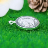Mặt Dây Chuyền Bạc Nữ S925 Đầu Báo Đính Đá Cá Tính M2409240042