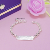 Lắc Tay Bạc Trẻ Em Chữ HAPPY Khắc Tên Theo Yêu Cầu L2410160001