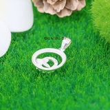 Mặt Dây Chuyền Bạc Nữ Tròn Cánh Bướm Nhẹ Nhàng Bay Bổng