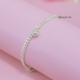 Lắc Tay Bạc Trẻ Em Dây Đơn Truyền Thống Có Chuông L2410150060