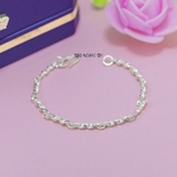 Lắc Tay Bạc Trẻ Em Kiểu Sợi Xoắn Nhỏ L2410150066