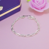 Lắc Tay Bạc Trẻ Em Kiểu Mắt Xích Dài Thưa L2410150064