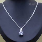 Mặt Dây Chuyền Bạc Nữ Single Stone Đơn Giản Nổi Bật M2412170081