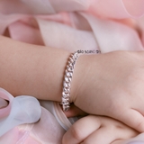 Lắc Tay Bạc Trẻ Em Dây Đơn Truyền Thống