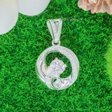 Mặt Dây Chuyền Bạc Nữ Tròn Đá 6 Ly Sang Trọng M2412170016