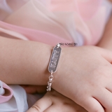 Lắc Tay Bạc Trẻ Em Chữ HAPPY Khắc Tên Theo Yêu Cầu L2410160001