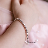 Lắc Tay Bạc Trẻ Em S99 Dây Hạt Tròn Trơn Sáng Mịn Có Thể Điều Chỉnh Kích Thước L2410150040