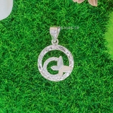 Mặt Dây Chuyền Bạc Nữ Tròn Cánh Bướm Nhẹ Nhàng Bay Bổng
