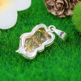 Mặt Dây Chuyền Bạc Nữ Phong Thủy Hồ Ly Đá Vàng Trơn Không Đá M2412170003