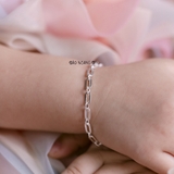 Lắc Tay Bạc Trẻ Em Kiểu Mắt Xích Dài Thưa L2410150064