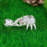 Mặt Dây Chuyền Bạc Nữ Hình Con Cua Mang Phong Cách Cá Tính