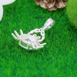 Mặt Dây Chuyền Bạc Nữ Hình Con Cua Mang Phong Cách Cá Tính