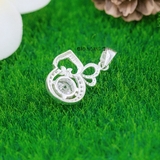 Mặt Dây Chuyền Bạc Nữ S925 Tròn Đá 7 Ly Sang Trọng M2409230080