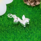 Mặt Dây Chuyền Bạc Trẻ Em S990 Hình Con Ngựa Có Cánh M2409270029