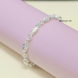 Lắc Tay Bạc Ta Kiểu Hình Thoi Cứng Cáp Bền Đẹp L2410160047