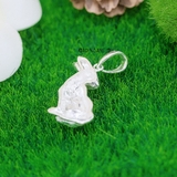 Mặt Dây Chuyền Bạc Trẻ Em Hình Chú Thỏ Đáng Yêu M2412130022