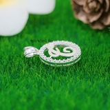 Mặt Dây Chuyền Bạc Nữ Chữ T Đính Đá  M2412170051
