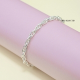 Lắc Tay Bạc Ta Kiểu Mắt Xích Đôi Chắc Chắn Bền Đẹp L2410160046