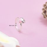 Nhẫn Bạc Trẻ Em Hình Con Mèo Dễ Thương N2409030041
