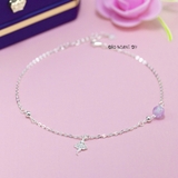 Lắc Chân Bạc Nữ S990 Nguyên Chất Hình Cô Gái Múa Ba Lê L2410140008