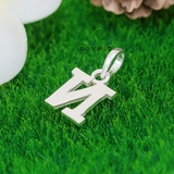Mặt Dây Chuyền Bạc Trẻ Em Chữ Cái Trơn