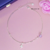 Lắc Chân Bạc Nữ S990 Nguyên Chất Hình Cô Gái Múa Ba Lê L2410140008