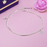 Lắc Chân Bạc Nữ Kiểu Dây Đơn Kết Hợp Sợi Tròn Sáng Tạo L2410150032