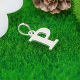 Mặt Dây Chuyền Bạc Trẻ Em Chữ Cái Trơn