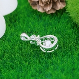 Mặt Dây Chuyền Bạc Nữ Đá Chuyển Động Sáng Tạo M2412170040