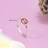 Nhẫn Bạc Trẻ Em Hình Tròn Chữ X N2409040051