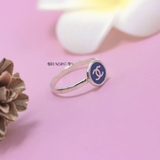Nhẫn Bạc Trẻ Em Hình Tròn Chữ X N2409040052