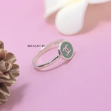 Nhẫn Bạc Trẻ Em Hình Tròn Chữ X N2409040050