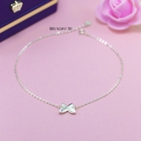 Lắc Chân Bạc Nữ S925 Cánh Bướm Trơn Sáng Đẹp L2410140054