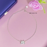 Lắc Chân Bạc Nữ S925 Cánh Bướm Trơn Sáng Đẹp L2410140054